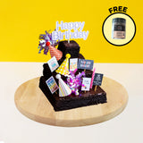 Birthday Classic Brownie [Free 100g Cookies] - Brownies - Mr & Mrs Brownie - - Eat Cake Today - Birthday Cake Delivery - KL/PJ/Malaysia