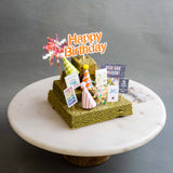 Birthday Matcha Brownie Tower - Brownies - Mr & Mrs Brownie - - Eat Cake Today - Birthday Cake Delivery - KL/PJ/Malaysia