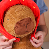 Capybara Plushie with Strawberry Hat - Gifts - Happy Balloon Shop - - Eat Cake Today - Birthday Cake Delivery - KL/PJ/Malaysia