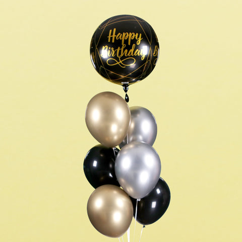 Majestic Birthday Balloons 7 pieces - Balloons - Happy Balloon Shop - - Eat Cake Today - Birthday Cake Delivery - KL/PJ/Malaysia