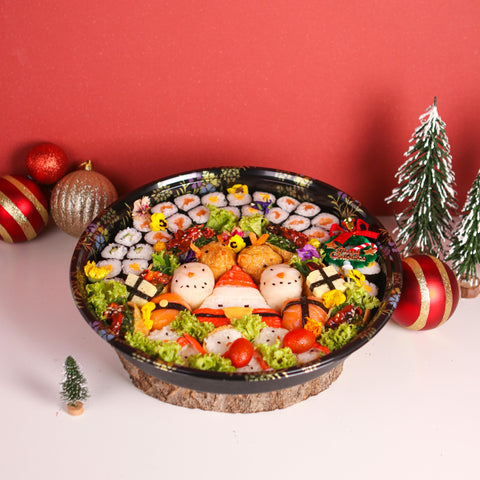 Santa Sushi Grazing Box  Online Sushi Savoury Cake Delivery KL/PJ