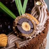 Hazelnut Chocolate Vegan Naked Cake 6" - Vegan Cakes - Junandus - - Eat Cake Today - Birthday Cake Delivery - KL/PJ/Malaysia