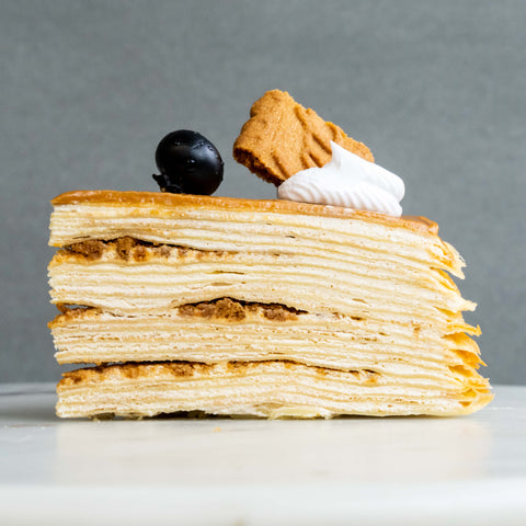 Speculoos Cookie Mille Crepe Cake | Online Cake Delivery Near Me KL/PJ